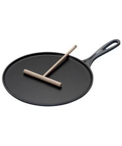 Le Creuset Le Creuster Gietijzeren Pannenkoekpan - Mat Zwart - 27cm -Greenpan Winkel 1000x1200 1