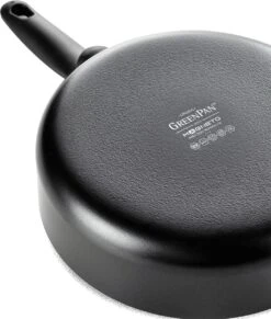 GreenPan Cambridge Hapjespan Met Deksel 28cm - Zwart - Inductie - PFAS-vrij -Greenpan Winkel 1020x1200