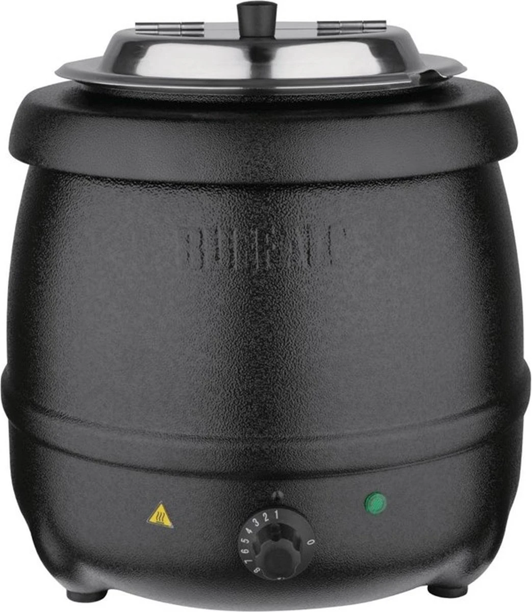 Buffalo Soepketel 10 Liter - Verstelbare Warmteregelaar - Zwart 1 Buffalo Soepketel 10 Liter - Verstelbare Warmteregelaar - Zwart