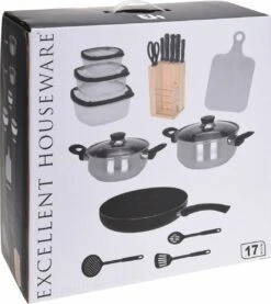 Excellent Houseware 18-delige Keukenset - RVS 8 Excellent Houseware 18-delige Keukenset - RVS -Greenpan Winkel 1069x1200