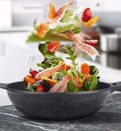 Cheffinger Wokpan Met Deksel - 32cm - Zwart - Pan - Keukenaccessoires -Greenpan Winkel 1111x1200 1