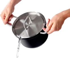 BK Q-linair Master Black Kookpannenset - 5-delig - Veilig Afgietsysteem - Inductie -Greenpan Winkel 1200x1002