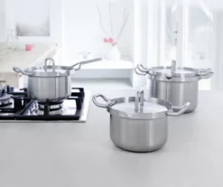 BK Q-linair Master RVS Pannenset - 5-delig - Veilig Afgietsysteem 18 BK Q-linair Master RVS Pannenset - 5-delig - Veilig Afgietsysteem -Greenpan Winkel 1200x1008