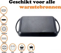 Kicinn Grillplaat - Gietijzer - Geëmailleerd - Incl. Accessoires - Ø 33 X 21.8 Cm (LxB) -Greenpan Winkel 1200x1045