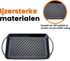 Kicinn Grillplaat - Gietijzer - Geëmailleerd - Incl. Accessoires - Ø 33 X 21.8 Cm (LxB) -Greenpan Winkel 1200x1050 1