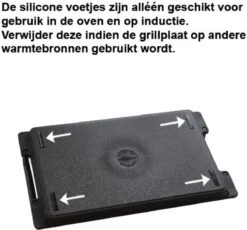 Eurolux Grillplaat Met Grepen - 41 X 24 X 2.5 Cm - Zwart - Aluminium - Geschikt Voor Alle Warmtebronnen -Greenpan Winkel 1200x1119 3