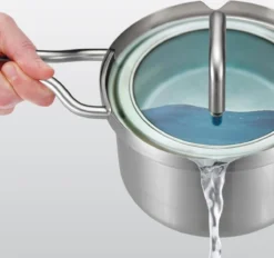 BK-Q-Linair Master Glas Kookpan 18 Cm - RVS - Glazen Deksel - Veilig Afgietsysteem - Inductie -Greenpan Winkel 1200x1126