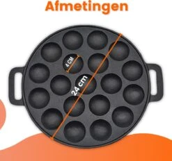 Kicinn Poffertjespan - Poffertjesmaker - Poffertjespan Inductie - Ø 24 Cm - 19 Poffertjes - Inclusief Handvaten 11 Kicinn Poffertjespan - Poffertjesmaker - Poffertjespan Inductie - Ø 24 Cm - 19 Poffertjes - Inclusief Handvaten -Greenpan Winkel 1200x1127 2