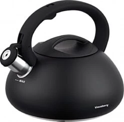 Fluitketel Waterkoker Mat Zwart 2.7 L ‘’Black Amethyst‘’ RVS – Inductie - Vatwasser -Greenpan Winkel 1200x1184 1