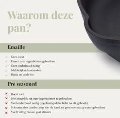 Belluci - Ø26cm - Koekenpan - Skillet + Deksel Geëmailleerde Gietijzeren Pan Voor BBQ En Inductie Incl. Accessoires - Hapjespan - Braadpan -Greenpan Winkel 1200x1187 1