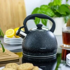 Fluitketel Inductie Gas Waterkoker 2.0 L ‘’Cosenza’’ Mat Zwart RVS -Greenpan Winkel 1200x1198 14