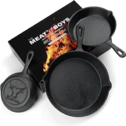 Gietijzeren Pannenset - Cast Iron Skillets - BBQ Skilletset -Greenpan Winkel 1200x1198