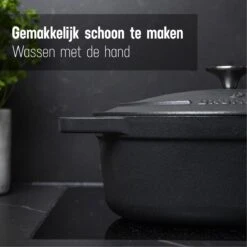 Gietijzeren Braadpan - Sudderpan Zwart Van Daumonet - Ovaal - Ø 29 Cm - 3 Liter - 100% PFAS & PFOA Vrij - Emaille - Geschikt Voor Alle Warmtebronnen - Elektrisch - Gas - Halogeen - Inductie - Keramisch - Vaatwasserbestendig 16 Gietijzeren Braadpan - Sudderpan Zwart Van Daumonet - Ovaal - Ø 29 Cm - 3 Liter - 100% PFAS & PFOA Vrij - Emaille - Geschikt Voor Alle Warmtebronnen - Elektrisch - Gas - Halogeen - Inductie - Keramisch - Vaatwasserbestendig -Greenpan Winkel 1200x1200 1009