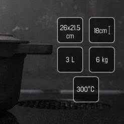 Gietijzeren Braadpan - Sudderpan Zwart Van Daumonet - Ovaal - Ø 29 Cm - 3 Liter - 100% PFAS & PFOA Vrij - Emaille - Geschikt Voor Alle Warmtebronnen - Elektrisch - Gas - Halogeen - Inductie - Keramisch - Vaatwasserbestendig 18 Gietijzeren Braadpan - Sudderpan Zwart Van Daumonet - Ovaal - Ø 29 Cm - 3 Liter - 100% PFAS & PFOA Vrij - Emaille - Geschikt Voor Alle Warmtebronnen - Elektrisch - Gas - Halogeen - Inductie - Keramisch - Vaatwasserbestendig -Greenpan Winkel 1200x1200 1011