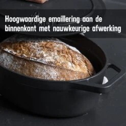 Gietijzeren Braadpan - Sudderpan Zwart Van Daumonet - Ovaal - Ø 29 Cm - 3 Liter - 100% PFAS & PFOA Vrij - Emaille - Geschikt Voor Alle Warmtebronnen - Elektrisch - Gas - Halogeen - Inductie - Keramisch - Vaatwasserbestendig 19 Gietijzeren Braadpan - Sudderpan Zwart Van Daumonet - Ovaal - Ø 29 Cm - 3 Liter - 100% PFAS & PFOA Vrij - Emaille - Geschikt Voor Alle Warmtebronnen - Elektrisch - Gas - Halogeen - Inductie - Keramisch - Vaatwasserbestendig -Greenpan Winkel 1200x1200 1012