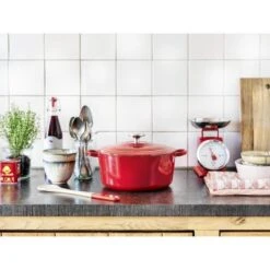 BK Bourgogne Braadpan Ø 28 Cm - Rood - Gietijzer - Inductie -Greenpan Winkel 1200x1200 1031