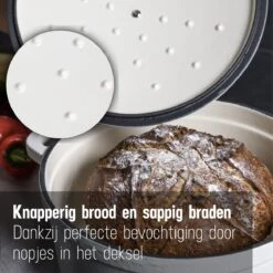 Daumonet Carême Blanc Gietijzeren Braadpan - Sudderpan Wit - Rond - Ø 26 Cm - 4,4 Liter - 100% PFAS & PFOA Vrij - Emaille - Geschikt Voor Alle Warmtebronnen - Elektrisch - Gas - Halogeen - Inductie - Keramisch - Vaatwasserbestendig 12 Daumonet Carême Blanc Gietijzeren Braadpan - Sudderpan Wit - Rond - Ø 26 Cm - 4,4 Liter - 100% PFAS & PFOA Vrij - Emaille - Geschikt Voor Alle Warmtebronnen - Elektrisch - Gas - Halogeen - Inductie - Keramisch - Vaatwasserbestendig -Greenpan Winkel 1200x1200 1044