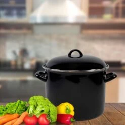 Orange85 Soeppan - Stamppot Pan - Inductie - Zwart - 8 Liter - Staal - Alle Warmtebronnen -Greenpan Winkel 1200x1200 1176