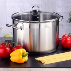 Haushalt Soeppan Met Glazen Deksel - 10 Liter- RVS 13 Haushalt Soeppan Met Glazen Deksel - 10 Liter- RVS -Greenpan Winkel 1200x1200 1178