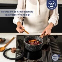 Westinghouse Steelpan Inductie - Ø 20 Cm - Zwart Marmer - Speciale Editie -Greenpan Winkel 1200x1200 1237