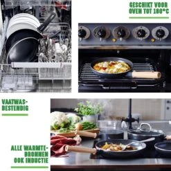 GreenChef Vintage Steelpan 16cm/1.6L - Zwart - Inductie - PFAS-vrij -Greenpan Winkel 1200x1200 1242