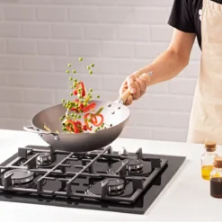 Navaris Grote Wokpan Geschikt Voor Inductie - Koolstofstalen Wok Met Twee Handvaten - Carbon Steel Wok 30 Cm Diameter - Voor Roerbak- En Wokgerechten -Greenpan Winkel 1200x1200 137