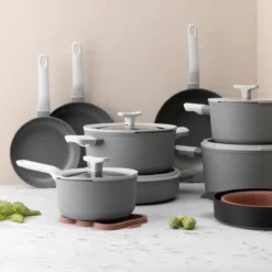 BergHOFF Leo Hapjespan Stone - 28 Cm - Met Glazen Deksel -Greenpan Winkel 1200x1200 176