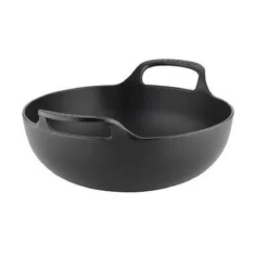Le Creuset Wokpan / Balti Dish - Mat Zwart - ø 24 Cm / 2.7 Liter - Geëmailleerde Anti-aanbaklaag -Greenpan Winkel 1200x1200 180