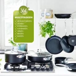 GreenPan Barcelona Infinity Pro Wokpan 28cm - Zwart - Inductie - PFAS-vrij 28 GreenPan Barcelona Infinity Pro Wokpan 28cm - Zwart - Inductie - PFAS-vrij -Greenpan Winkel 1200x1200 222
