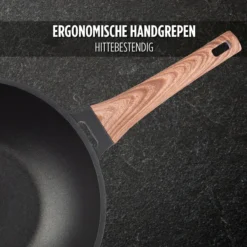Rosmarino Black Line - Wokpan - Ø30cm - 100% PFAS & PFOA Vrij - Gegoten Aluminium - Non-stick Minerale Coating - Ergonomische Handgreep - Geschikt Voor Alle Warmtebronnen & Vaatwasser -Greenpan Winkel 1200x1200 236