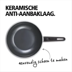 BRABANTIA INDU+ Wokpan - Keramische Antiaanbaklaag - Ø 28 Cm - Inductie - Pfas Vrij -Greenpan Winkel 1200x1200 241