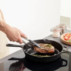Navaris Gietijzeren Koekenpan - Braadpan Van Gietijzer - Ronde Skillet - Geschikt Voor Alle Warmtebronnen - Ø 25 Cm - Ovenbestendig Tot 260?graden -Greenpan Winkel 1200x1200 286
