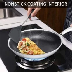 Honingraat Heavy Duty Anti-aanbak Koekenpan - Steelpan - Wok - Met Deksel 30 Cm - Gas - Elektrisch - Inductie - Oven -Greenpan Winkel 1200x1200 346