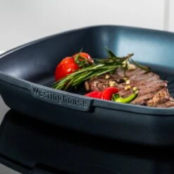 Westinghouse Performance Series - Grillpan Inductie 28cm - Luxe Grillpan - Blauw - Steakpan - Geschikt Voor Alle Warmtebronnen Inclusief Inductie En Ovenbestendig -Greenpan Winkel 1200x1200 480