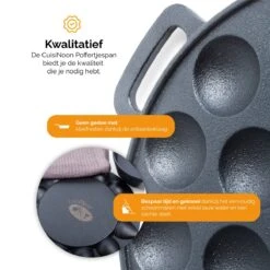 CuisiNoon® Poffertjespan Premium - Complete Poffertjesmaker Set - Inclusief Bakboek 10 CuisiNoon® Poffertjespan Premium - Complete Poffertjesmaker Set - Inclusief Bakboek -Greenpan Winkel 1200x1200 563