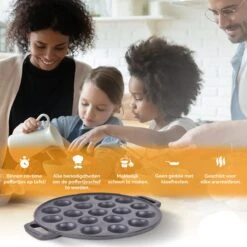 CuisiNoon® Poffertjespan Premium - Complete Poffertjesmaker Set - Inclusief Bakboek 11 CuisiNoon® Poffertjespan Premium - Complete Poffertjesmaker Set - Inclusief Bakboek -Greenpan Winkel 1200x1200 564