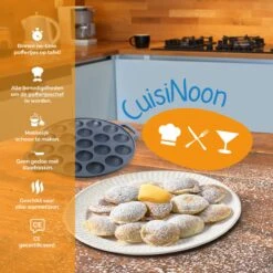 CuisiNoon® Poffertjespan Premium - Complete Poffertjesmaker Set - Inclusief Bakboek 12 CuisiNoon® Poffertjespan Premium - Complete Poffertjesmaker Set - Inclusief Bakboek -Greenpan Winkel 1200x1200 565