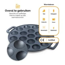 CuisiNoon® Poffertjespan Premium - Complete Poffertjesmaker Set - Inclusief Bakboek 14 CuisiNoon® Poffertjespan Premium - Complete Poffertjesmaker Set - Inclusief Bakboek -Greenpan Winkel 1200x1200 567