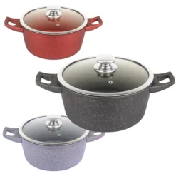 Royalty Line - Marble Soep/braadpan - Met Glazen Deksel Zwart - 20 CM. RL-BS20ML -Greenpan Winkel 1200x1200 57