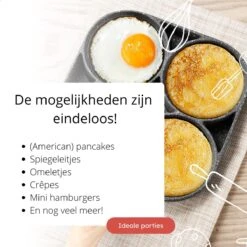 Anti-aanbak Pancake Pan | American Pancake Pan | Omelet Pan | Geschikt Voor Inductie & Alle Warmtebronnen | Eierpan | Omeletmaker | Pancake Maker | Mini Pannenkoekenpan -Greenpan Winkel 1200x1200 637