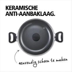 BRABANTIA INDU+ Hapjespan - Keramische Antiaanbaklaag - Met Deksel - Ø 28 Cm - Inductie - Pfas Vrij -Greenpan Winkel 1200x1200 703