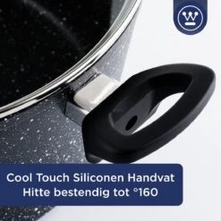 Westinghouse Hapjespan Inductie - Ø 28 Cm - Zwart Marmer - Met Deksel -Greenpan Winkel 1200x1200 711