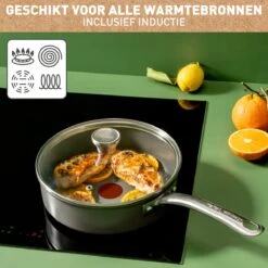 Tefal Renew+ Keramische Hapjespan - Ø 24 Cm - Met Deksel 21 Tefal Renew+ Keramische Hapjespan - Ø 24 Cm - Met Deksel -Greenpan Winkel 1200x1200 724