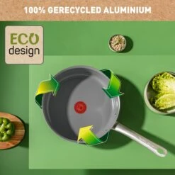 Tefal Renew+ Keramische Hapjespan - Ø 24 Cm - Met Deksel 24 Tefal Renew+ Keramische Hapjespan - Ø 24 Cm - Met Deksel -Greenpan Winkel 1200x1200 727