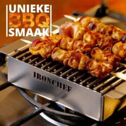 IRONCHEF Lavastenen Grill - Geschikt Voor Gasfornuis - Barbecue - BBQ - Grillplaat - Grilplaat - Bakplaat - Grillpan -Greenpan Winkel 1200x1200 763