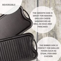 Nuovva Dubbelzijdig Gietijzeren Grillplaat - 50cm X 26cm -Greenpan Winkel 1200x1200 767