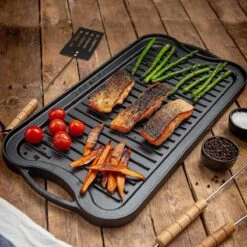 Nuovva Dubbelzijdig Gietijzeren Grillplaat - 50cm X 26cm -Greenpan Winkel 1200x1200 768