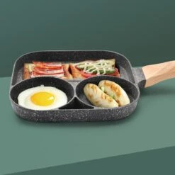3-in-1 Grillpan Met Temperatuurgecontroleerde Antiaanbaklaag - Kook Verschillende Gerechten Tegelijk Zonder Oververhitting Of Verbranding -Greenpan Winkel 1200x1200 780