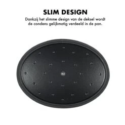 MOA Gietijzeren Braadpan - Inhoud 4,7 Liter - 29CM - Ovaal - Alle Warmtebronnen - Ook Voor Inductie - Gewicht 5,7 Kg - Zwart - C29B -Greenpan Winkel 1200x1200 942