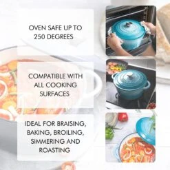 Nuovva Gietijzeren Braadpan Antiaanbaklaag Met Deksel - Sudderpan Blauw - Rond - Ø24 Cm - 4,7 Liter - 100% PFAS & PFOA Vrij - Geschikt Voor Alle Warmtebronnen - Elektrisch - Gas - Halogeen - Inductie – Keramisch 11 Nuovva Gietijzeren Braadpan Antiaanbaklaag Met Deksel - Sudderpan Blauw - Rond - Ø24 Cm - 4,7 Liter - 100% PFAS & PFOA Vrij - Geschikt Voor Alle Warmtebronnen - Elektrisch - Gas - Halogeen - Inductie – Keramisch -Greenpan Winkel 1200x1200 969